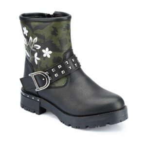 Women’s Patterned Green Boots