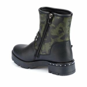 Women’s Patterned Green Boots