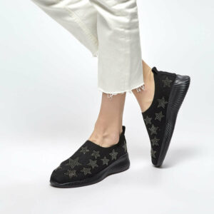 Women’s Black Slip-On Shoes