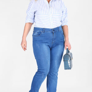 Oversize Pocket Detail Jeans/Pants