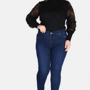 Women’s Oversize Navy Blue Jeans