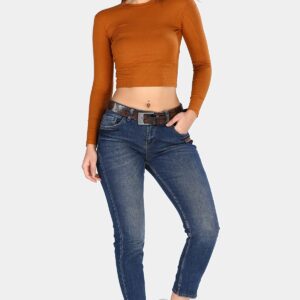 Women’s Belted Pocket Jeans