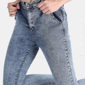 Women’s Pocket Blue Skinny Jeans