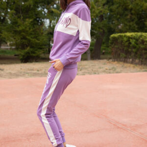 Women’s Text Print Lilac Tracksuit