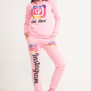 Women’s Printed Pink Tracksuit