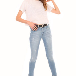 Women’s Pocket Light Blue Jeans