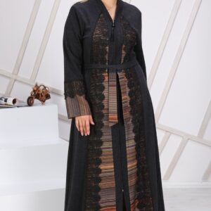 Women’s Embroidered Black Abaya