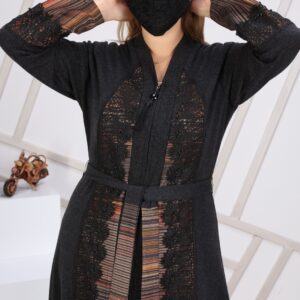 Women’s Embroidered Black Abaya