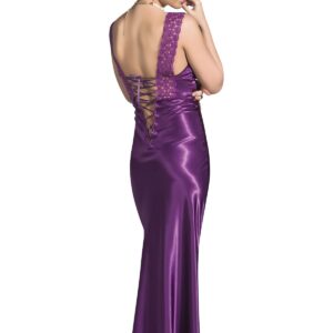Women’s Daisy Lace Detail Purple Nightgown