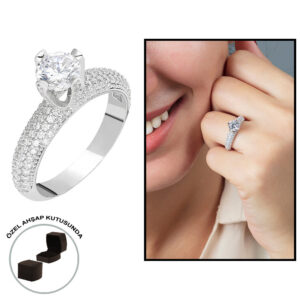 Women’s 925 Carat Silver Starlight Diamond Ring