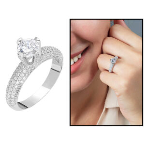 Women’s 925 Carat Silver Starlight Diamond Ring