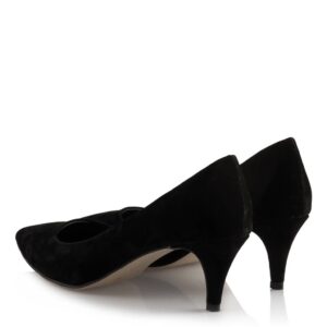 Women’s Black Suede Low Heeled Shoes